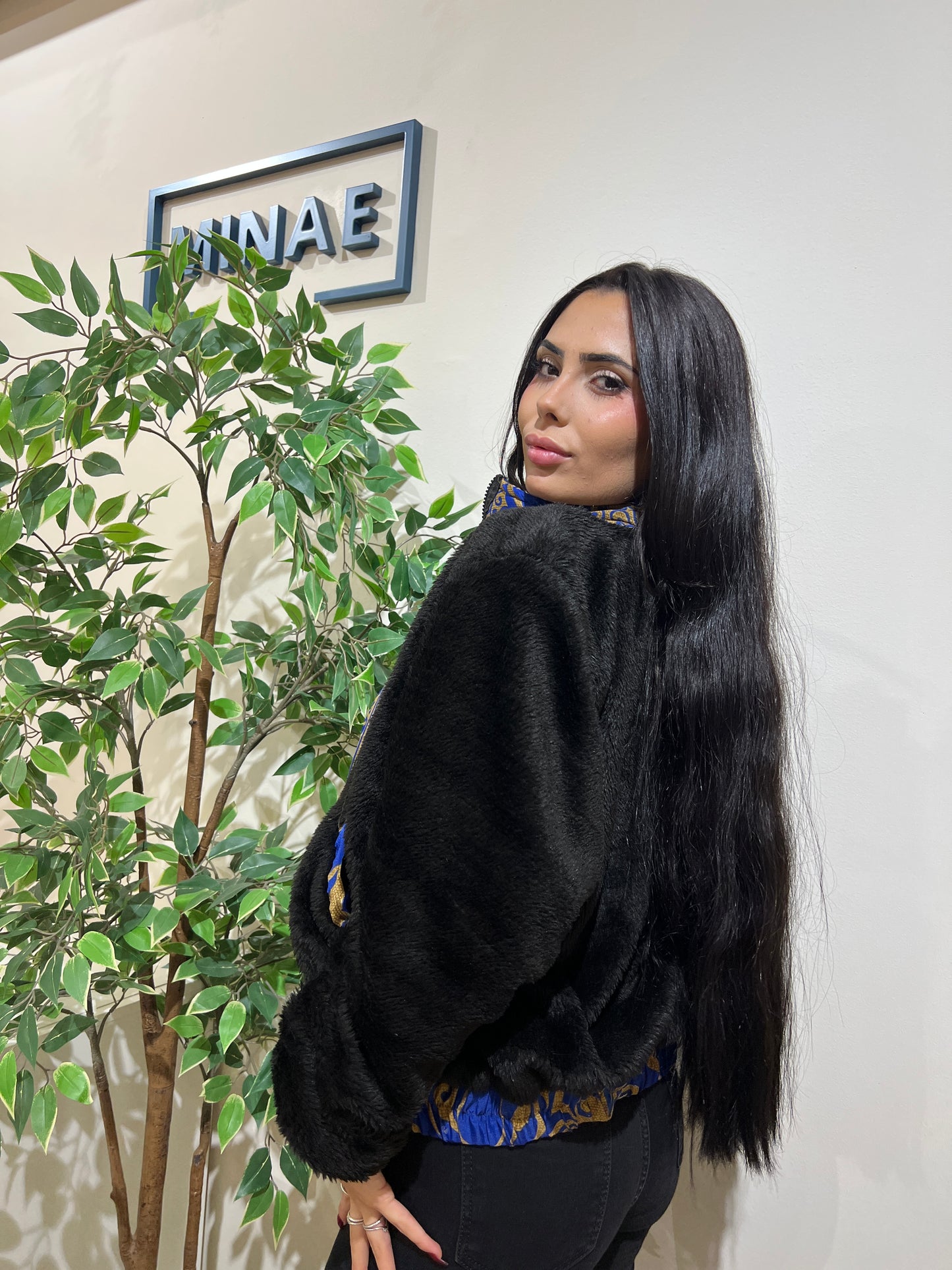 Chaqueta reversible azul