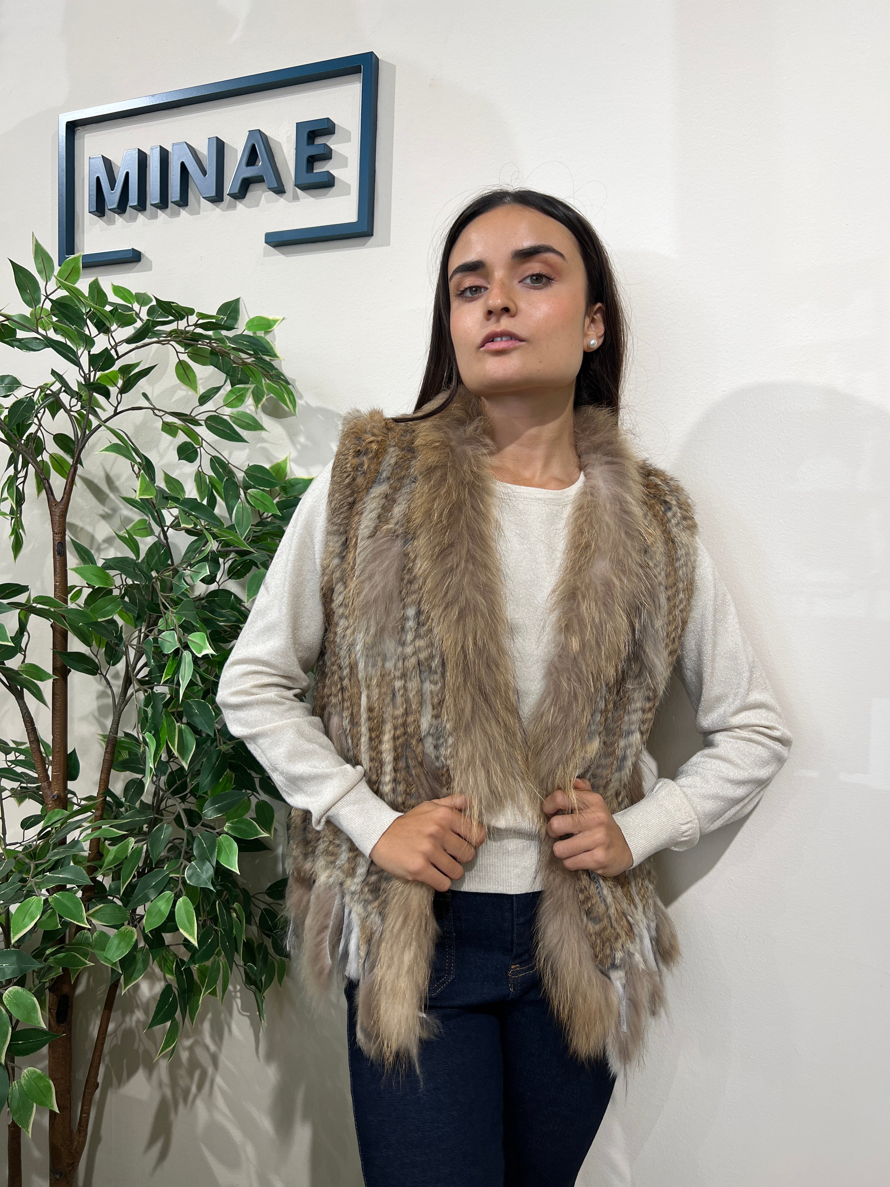 Chaleco Carmela natural