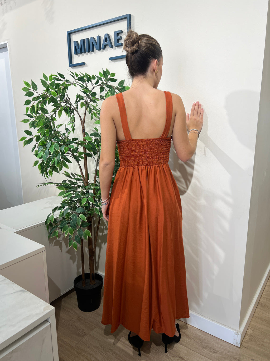 Vestido Anne teja