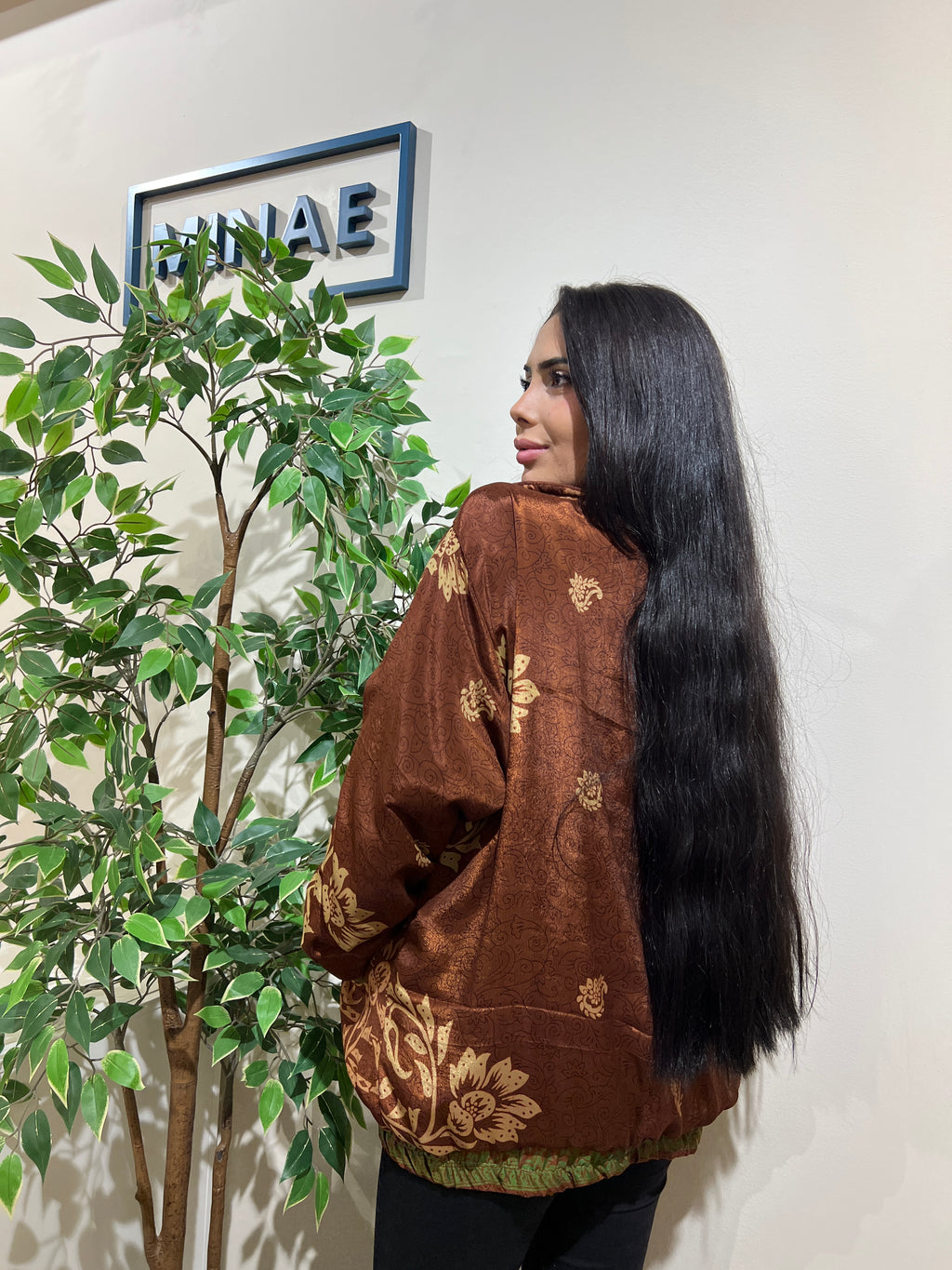 Chaqueta reversible marrón