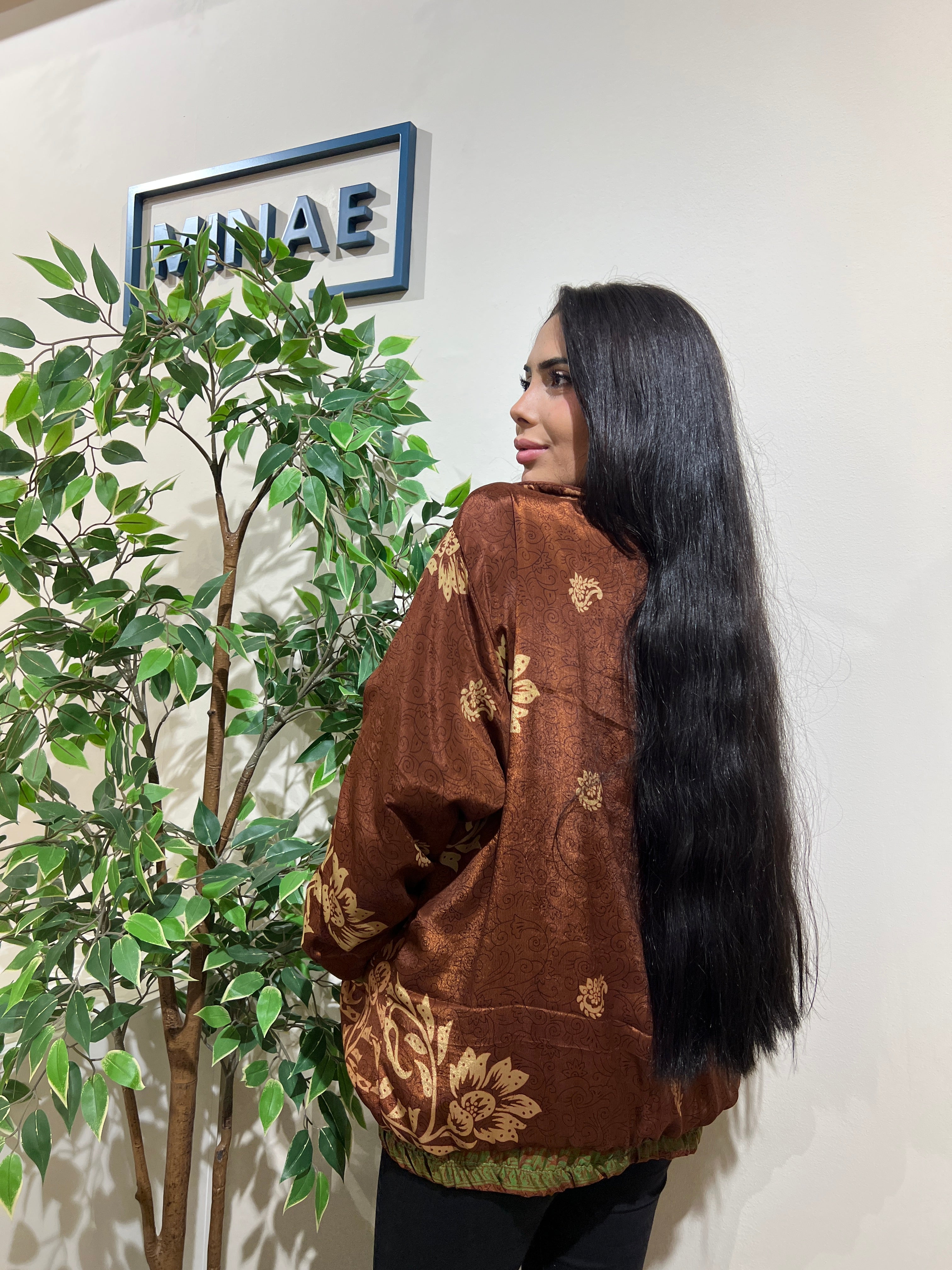 Chaqueta reversible marrón