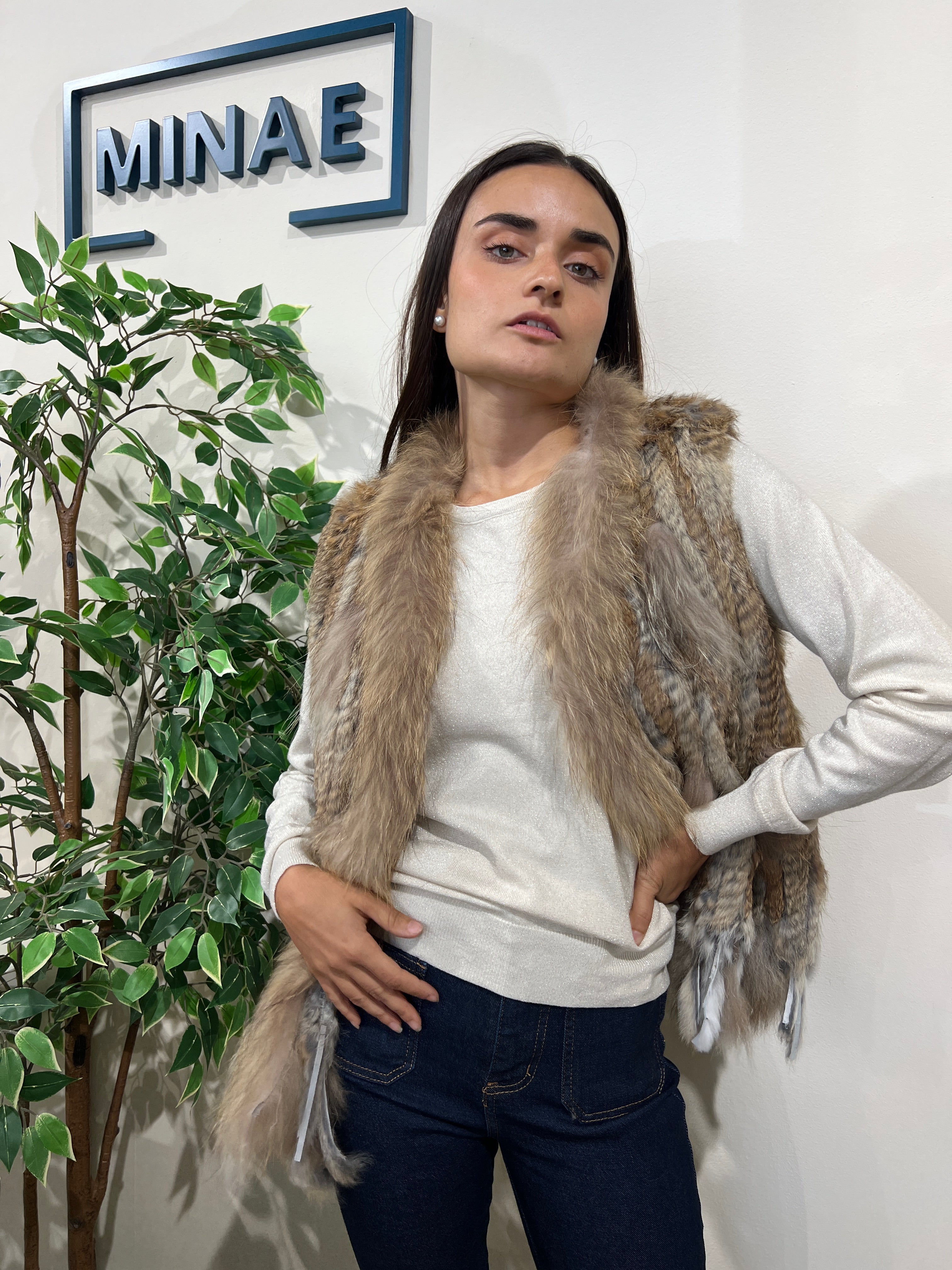 Chaleco Carmela natural