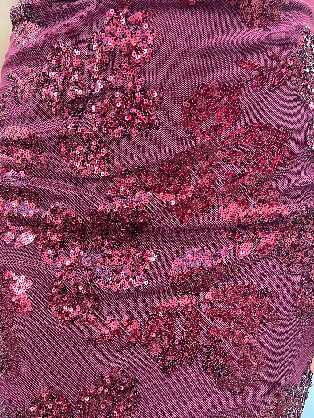 Vestido Adara granate