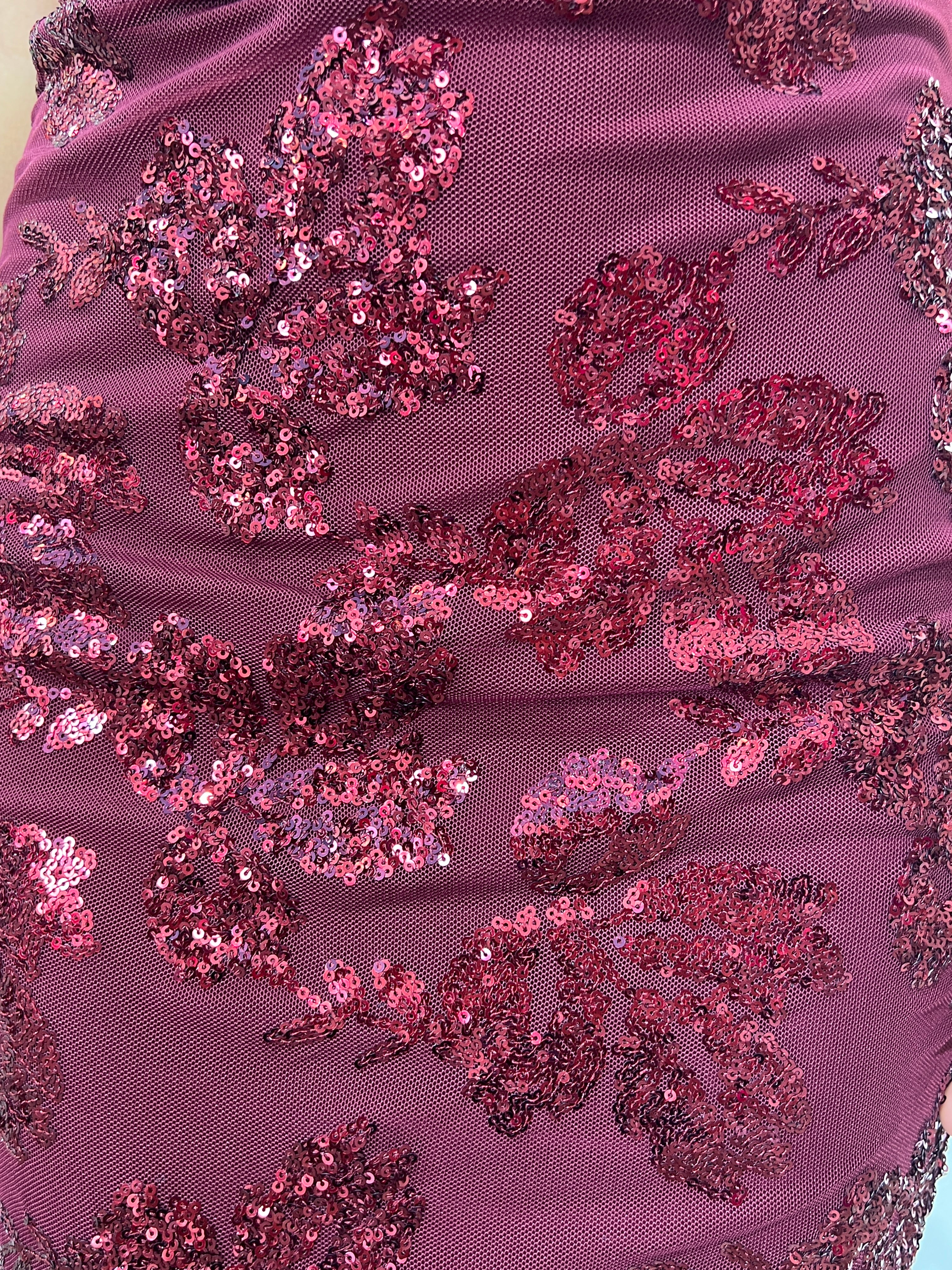 Vestido Adara granate