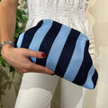 Bolso rayas azules