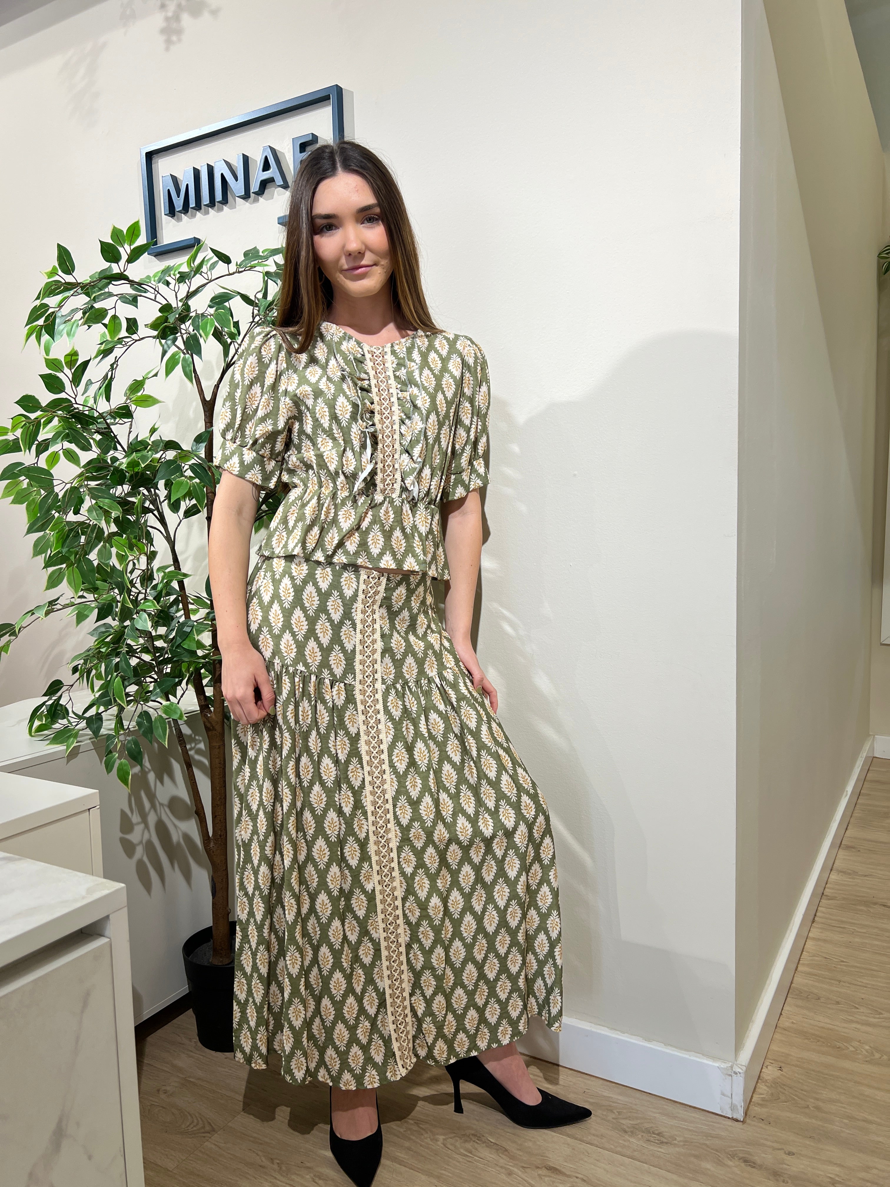 Conjunto Bárbara verde
