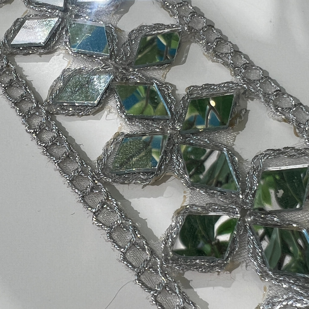 Pulsera cristales plateada