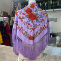 Mantón Cantiña malva