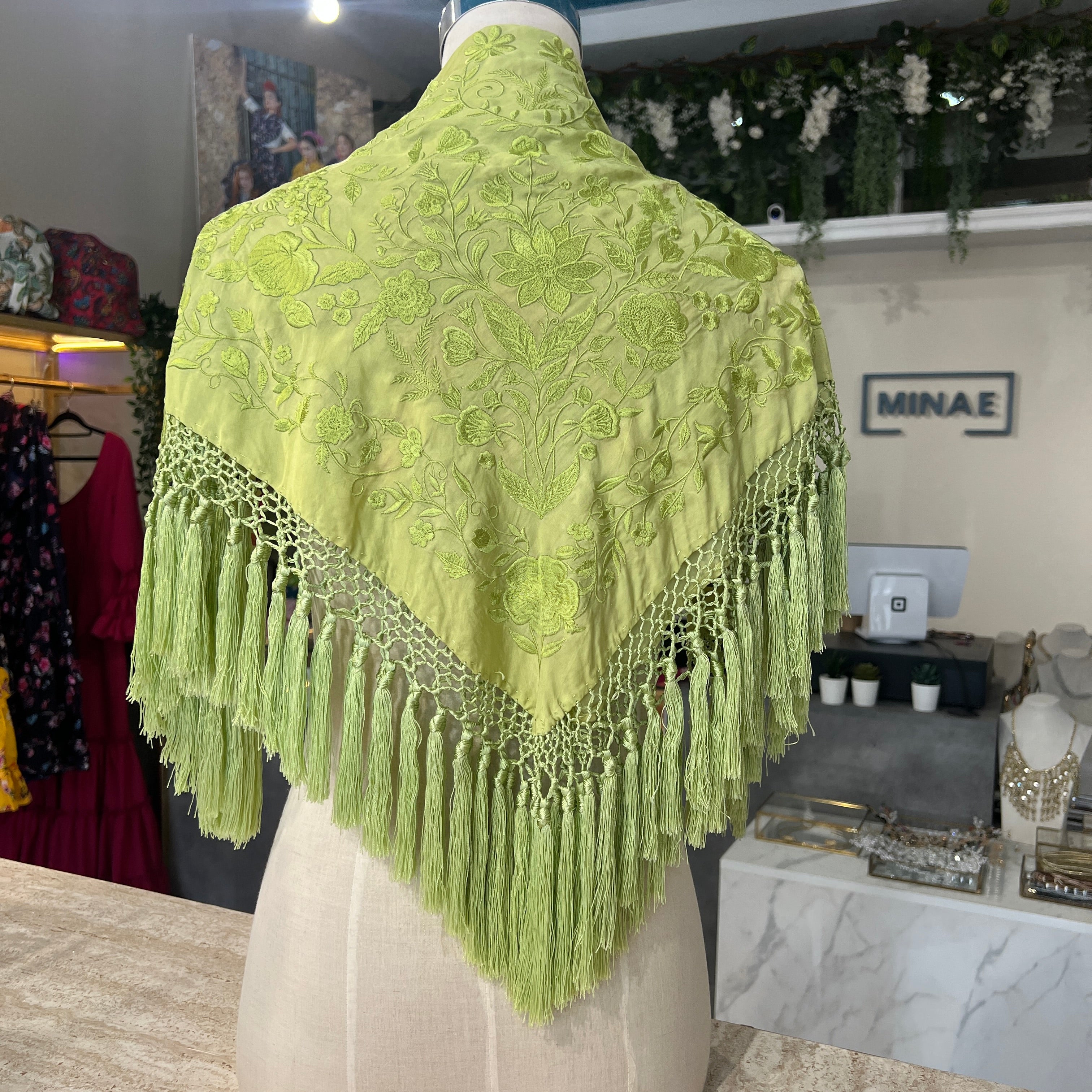 Mantón espejo manzana