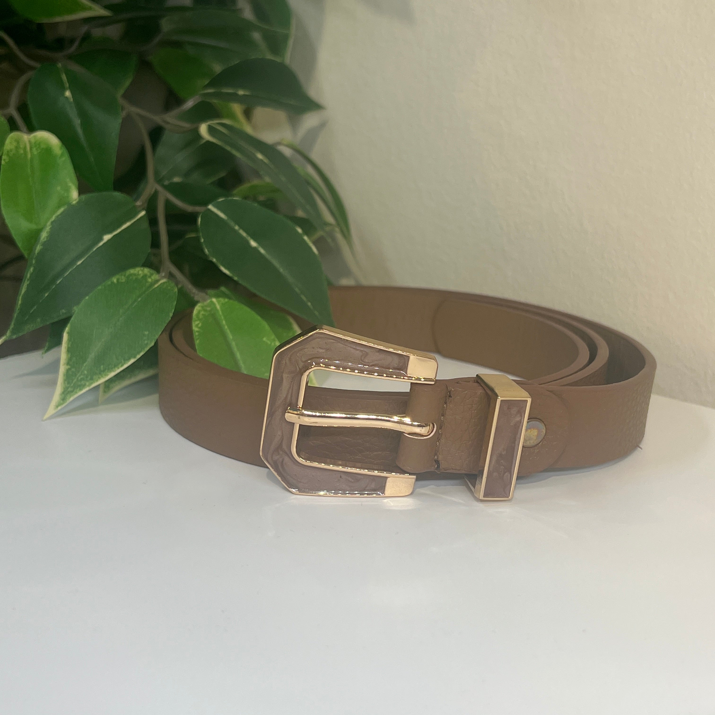 Cinturón taupe