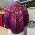 Mantón espejo morado