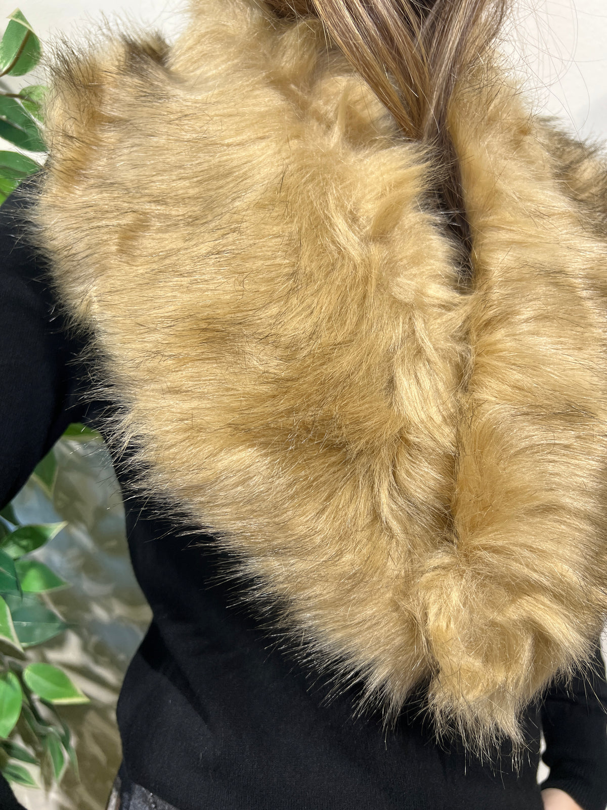Cuello sintético camel