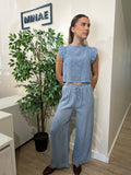 Conjunto lino azul