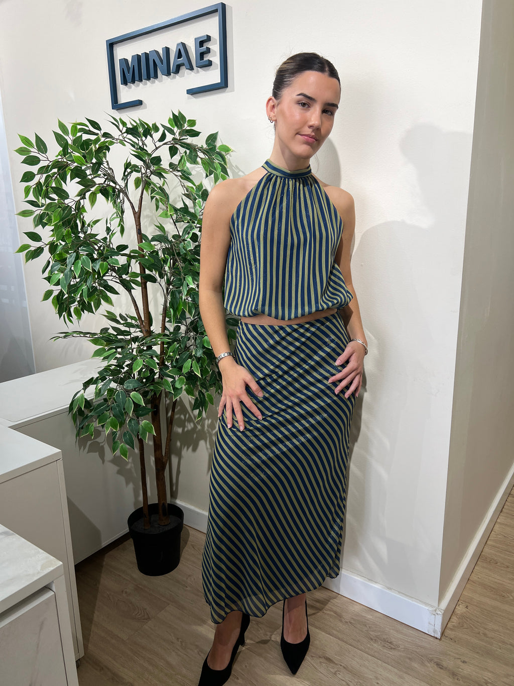 Conjunto Zoe rayas