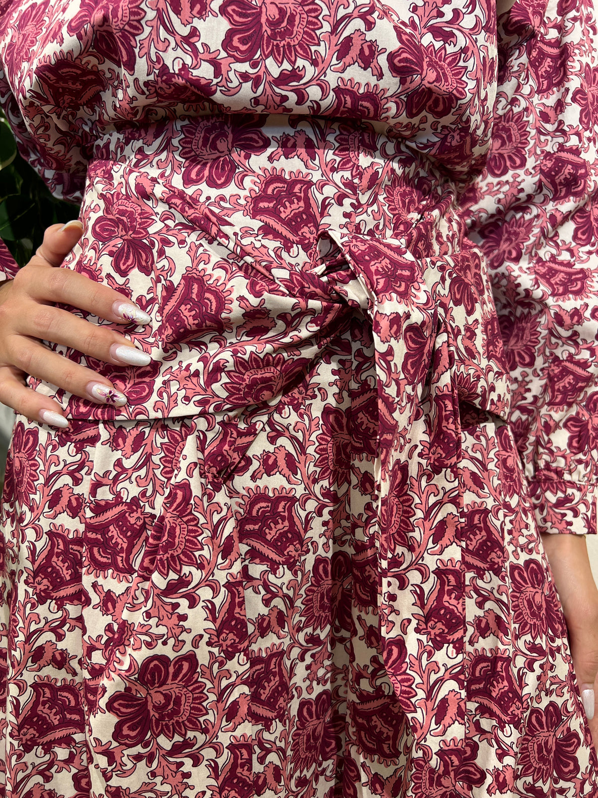Conjunto Alma blanco y rosa