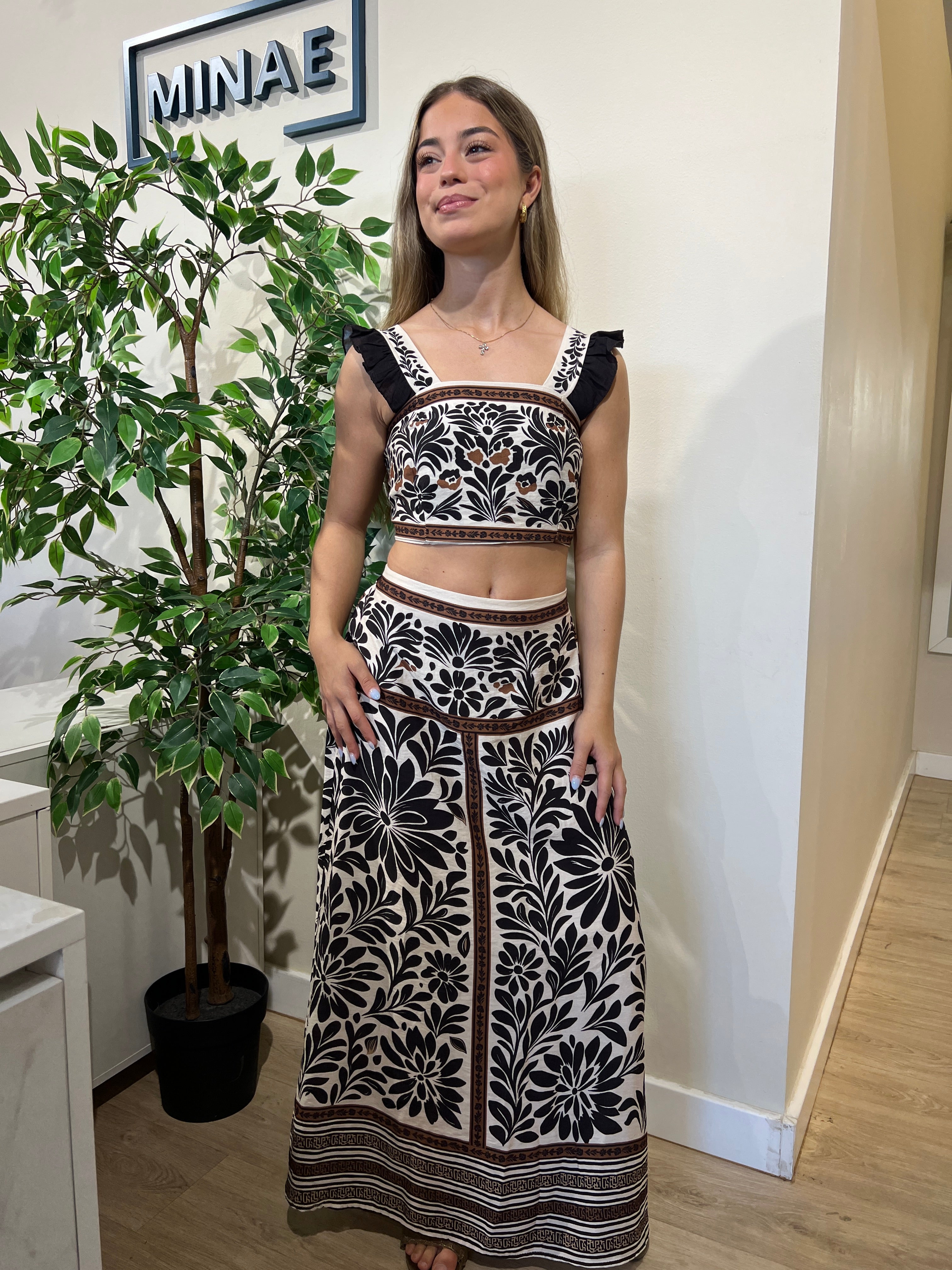 Conjunto Valeria blanco y negro