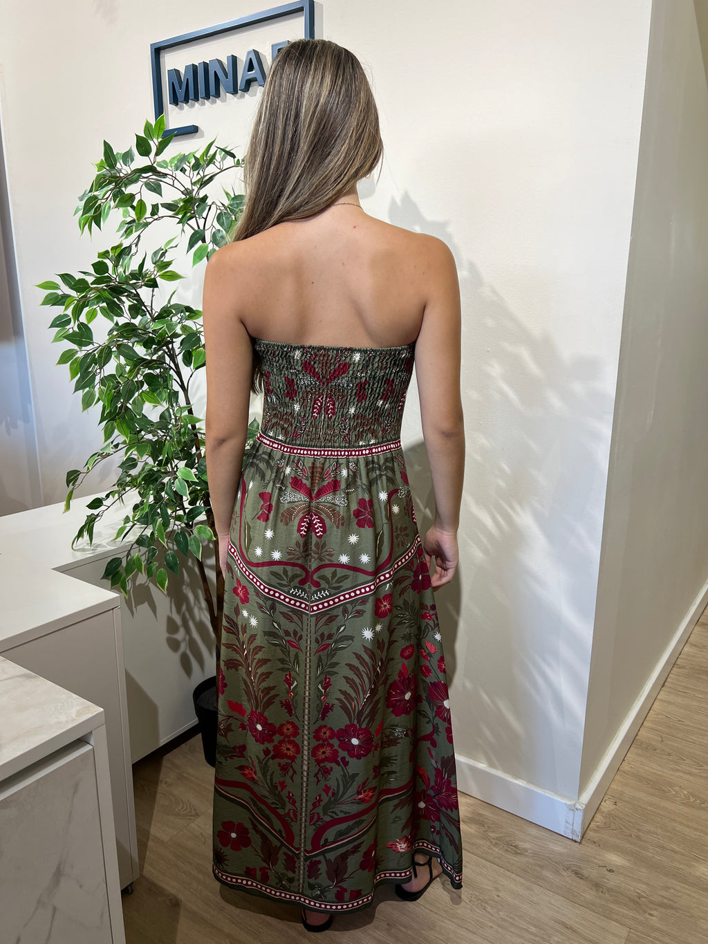 Vestido Anita caqui
