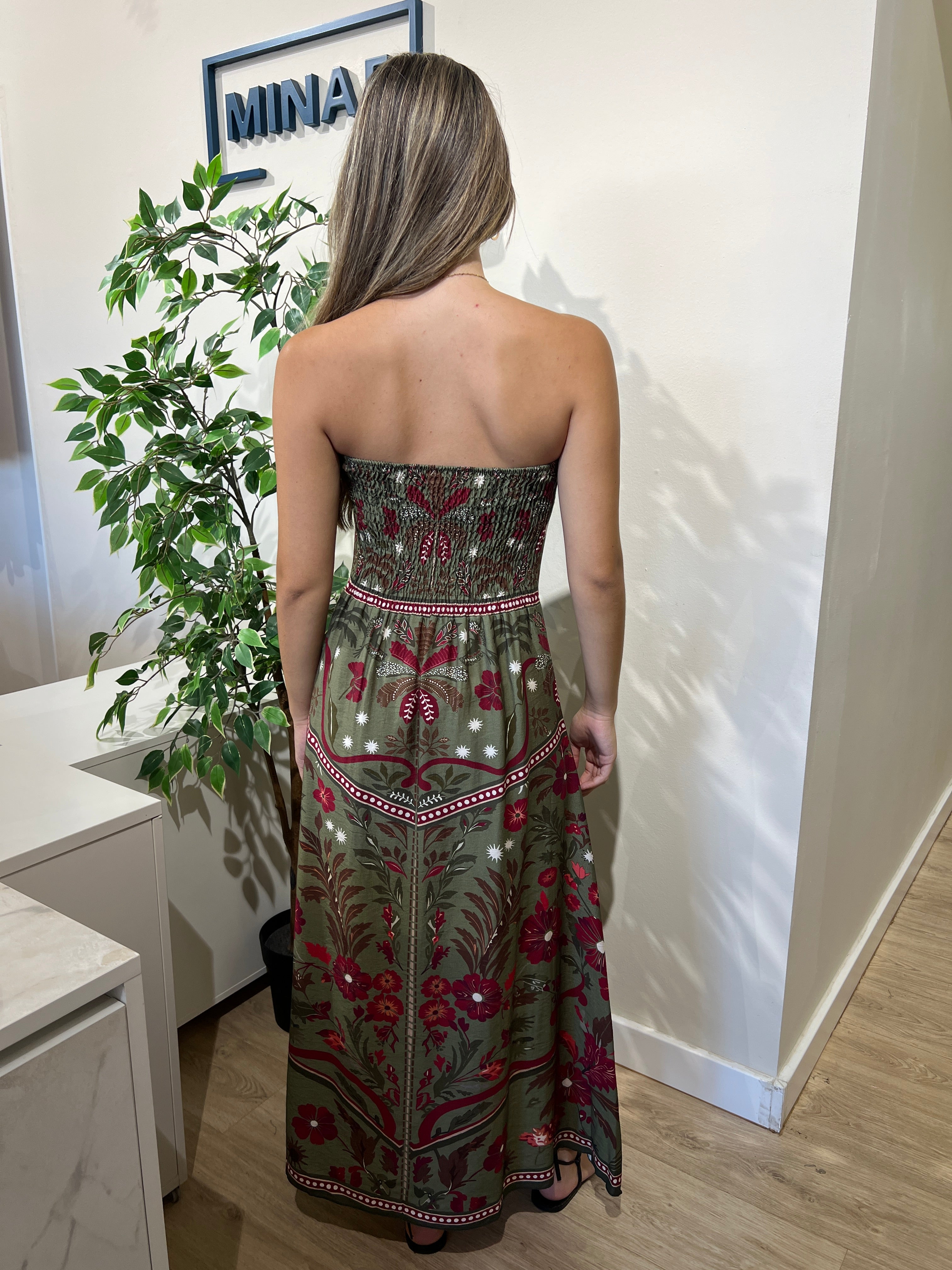 Vestido Anita caqui