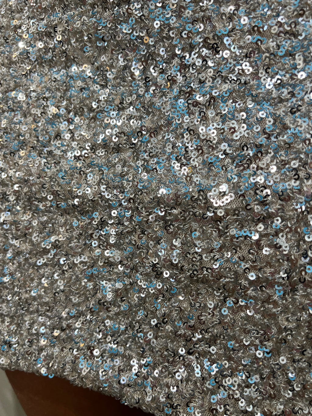 Falda lentejuelas plateada