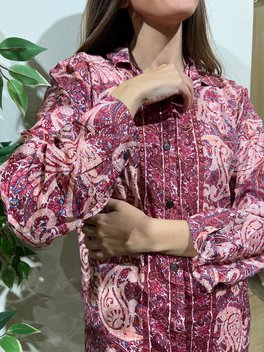Camisa seda modelo 6