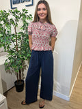 Pantalón algodón azul