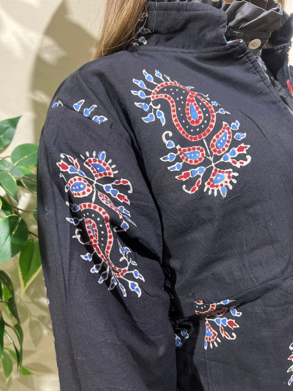 Chaqueta reversible Priyanka negra