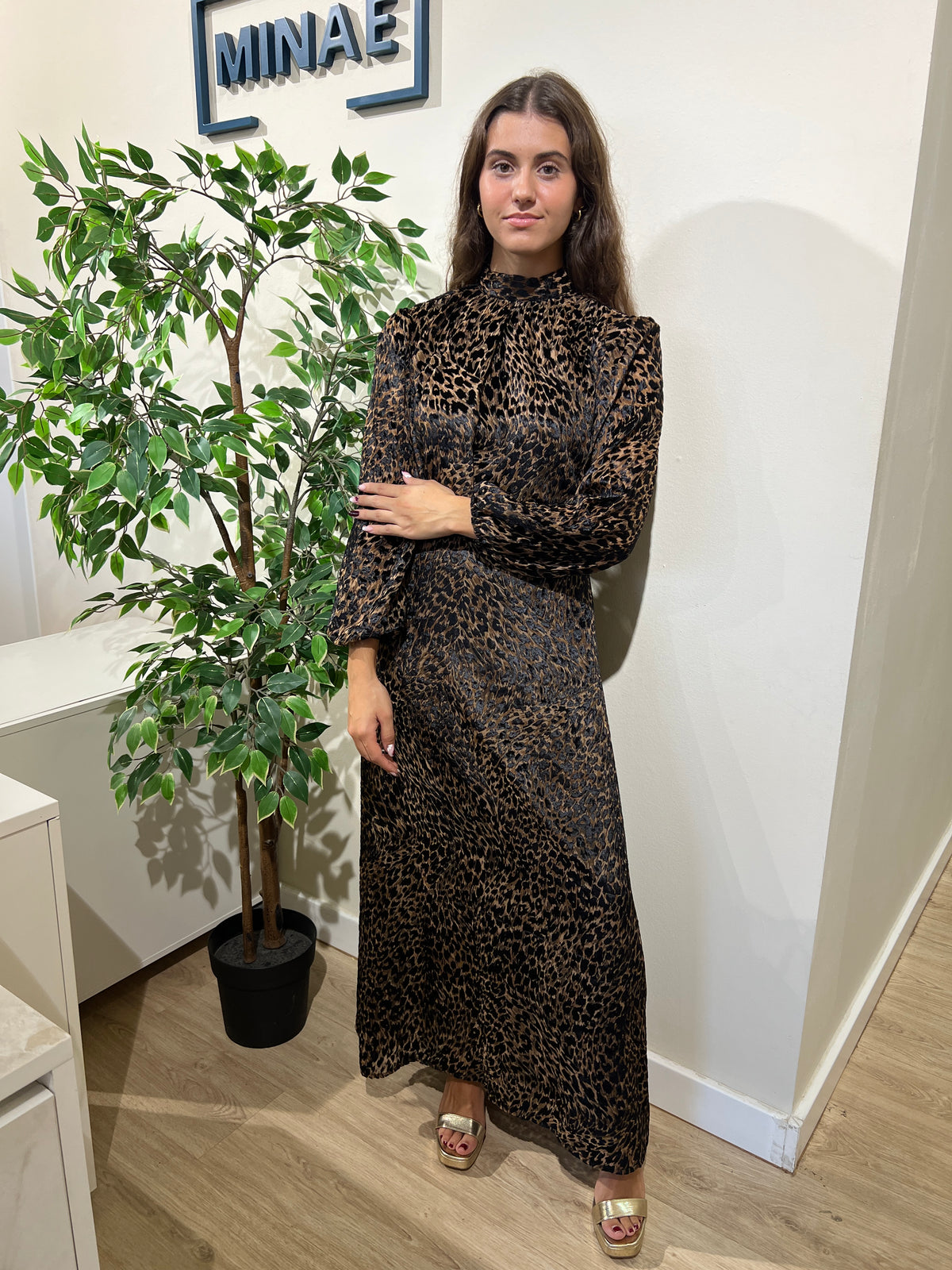 Vestido Casiopea leopardo