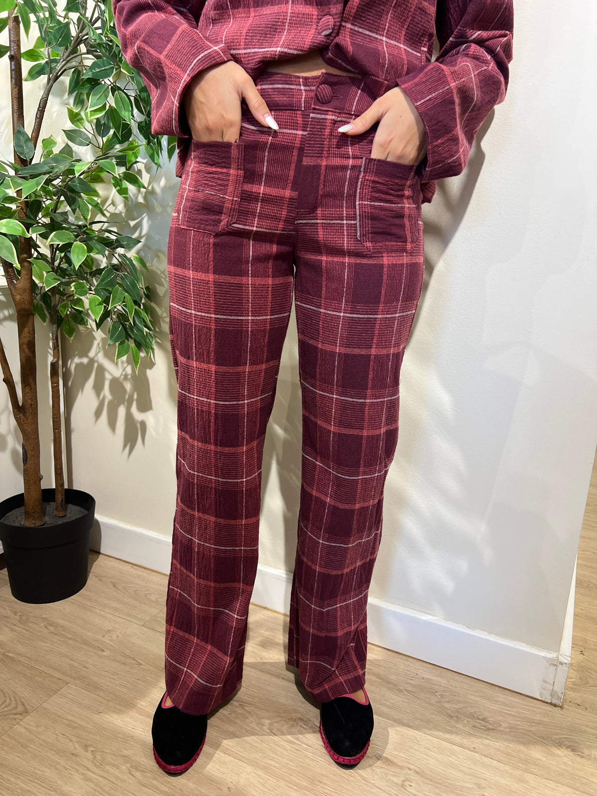 Conjunto Nina granate