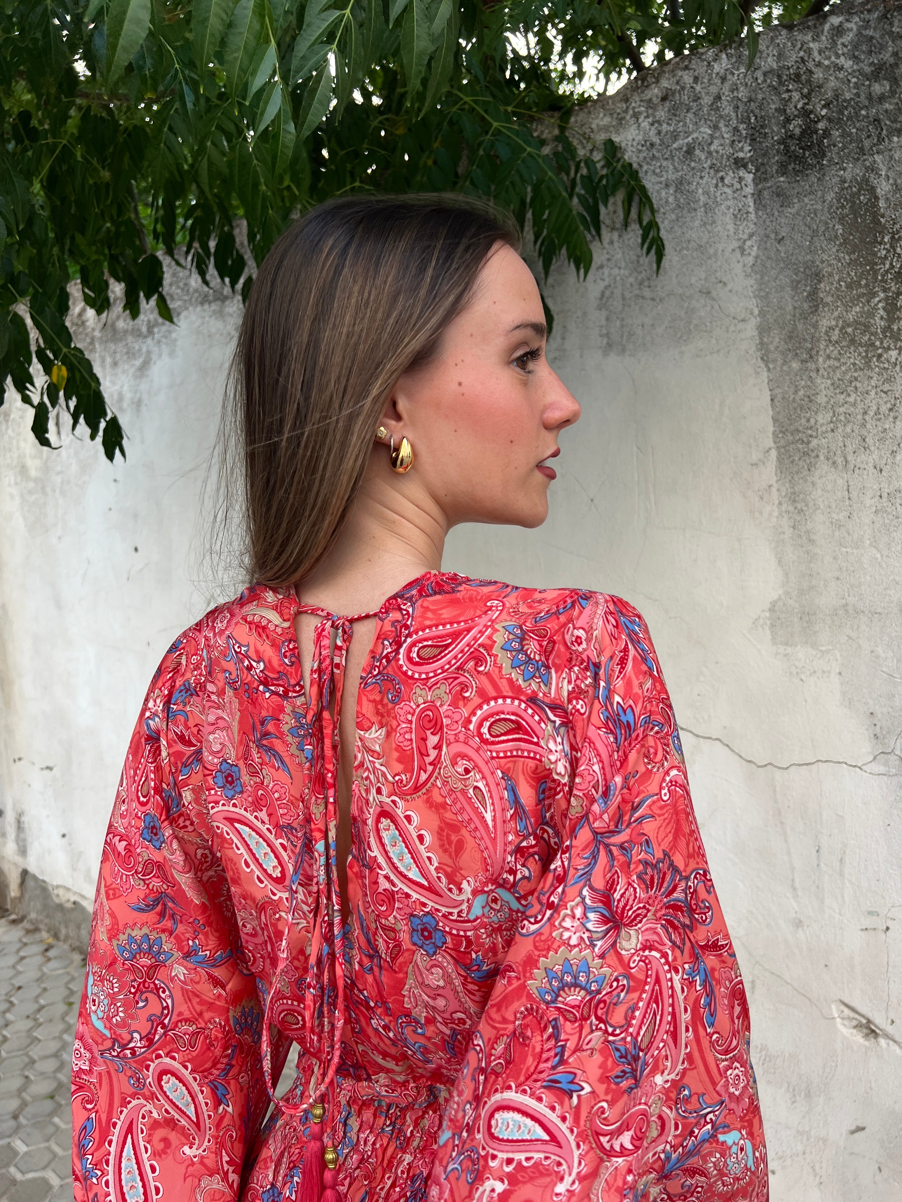 Litta coral dress