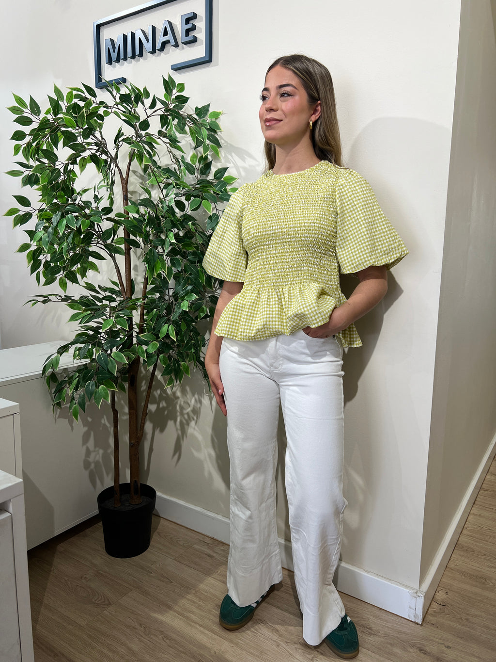 Blusa vichy lima
