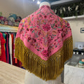 Mantón espejo rosa