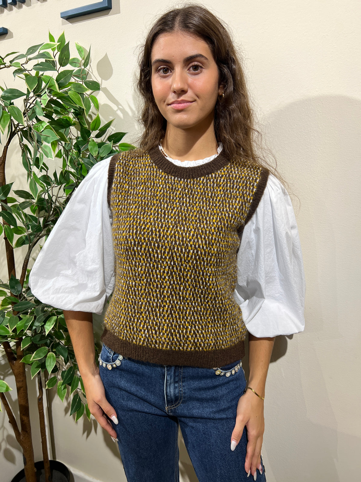 Chaleco Zoe marrón