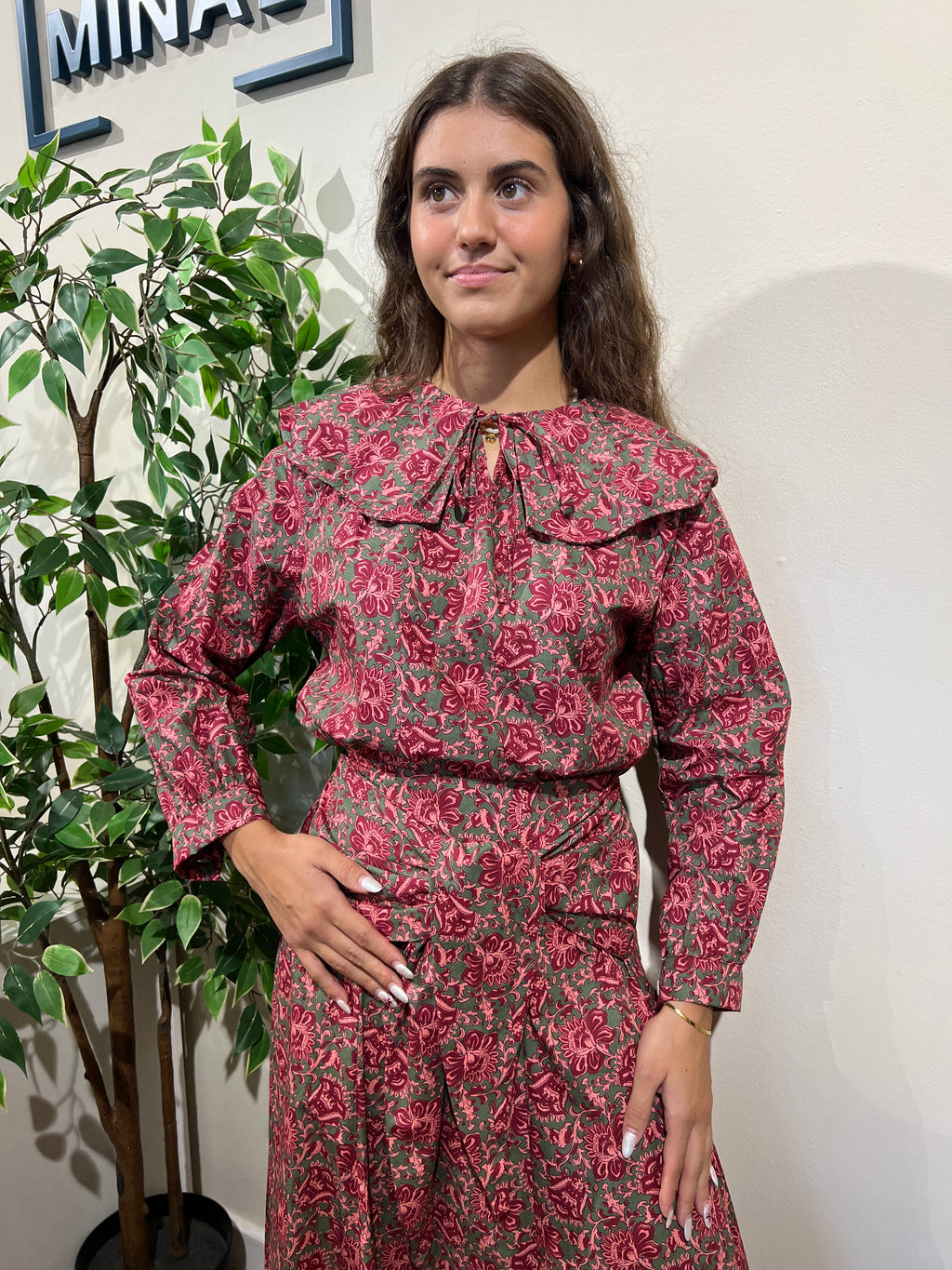 Conjunto Alma verde y rosa