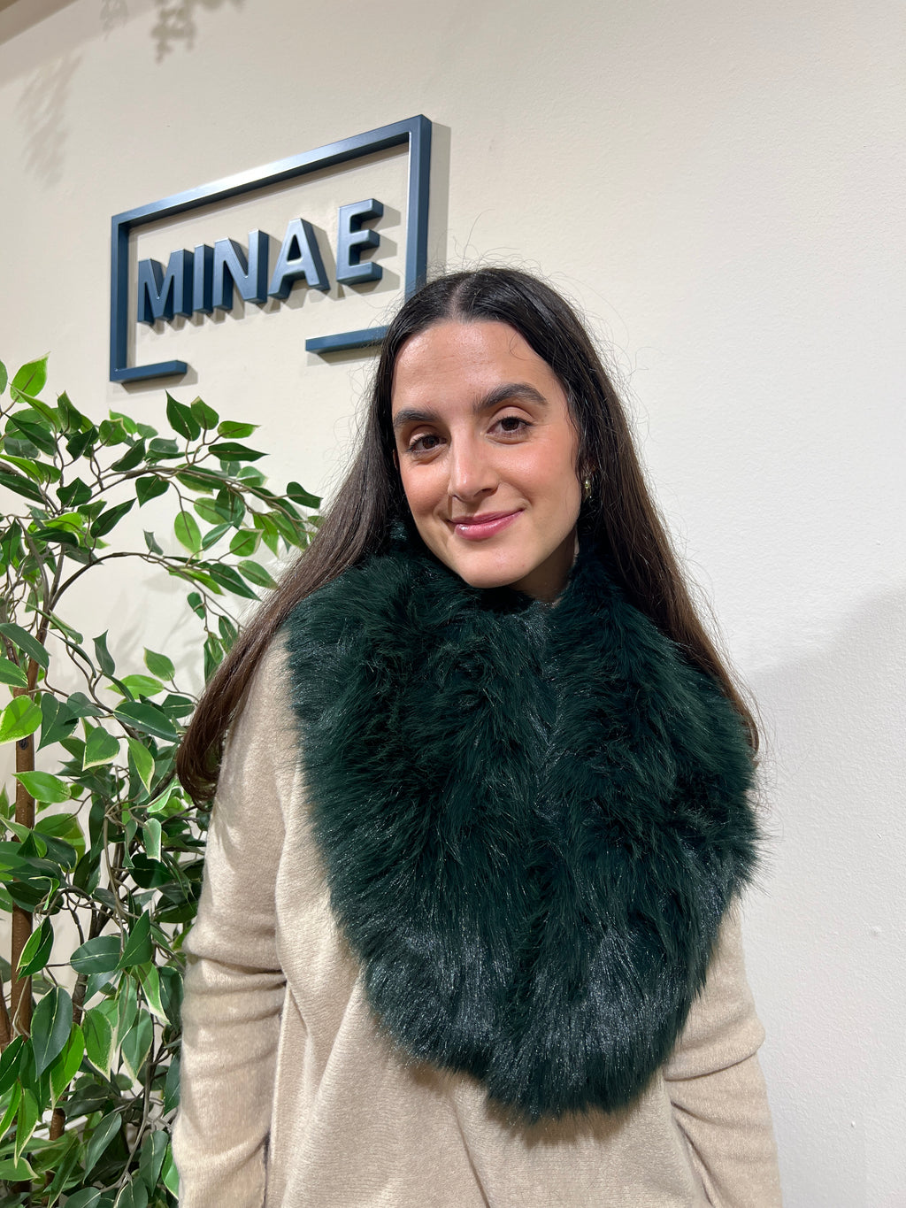 Cuello sintético verde