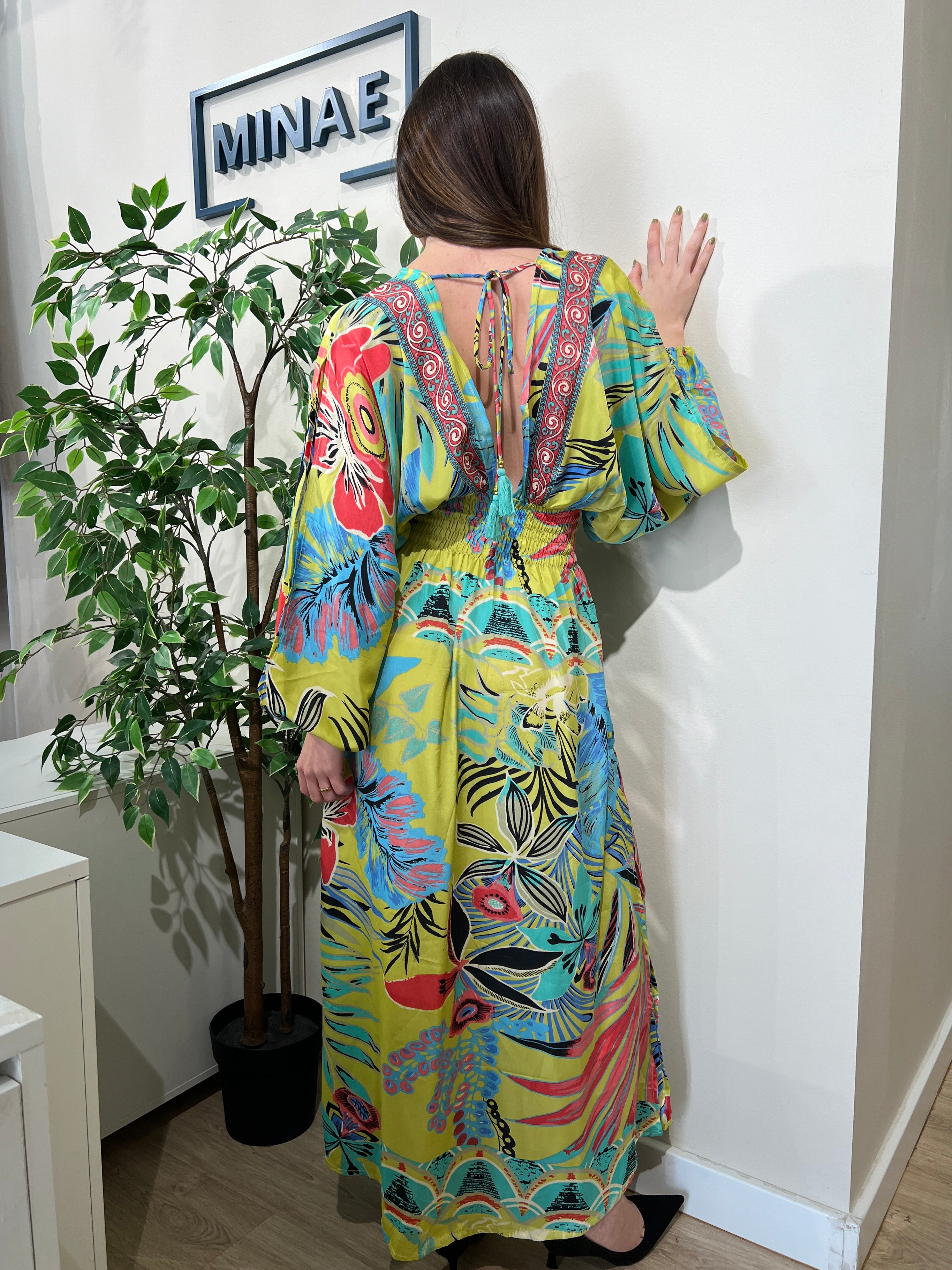 Vestido Anaya verde lima