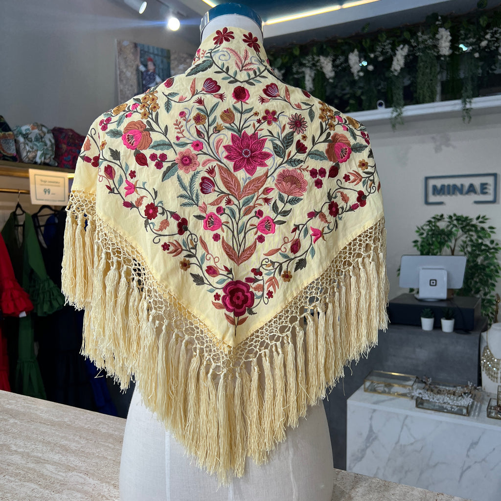 Mantón espejo caña