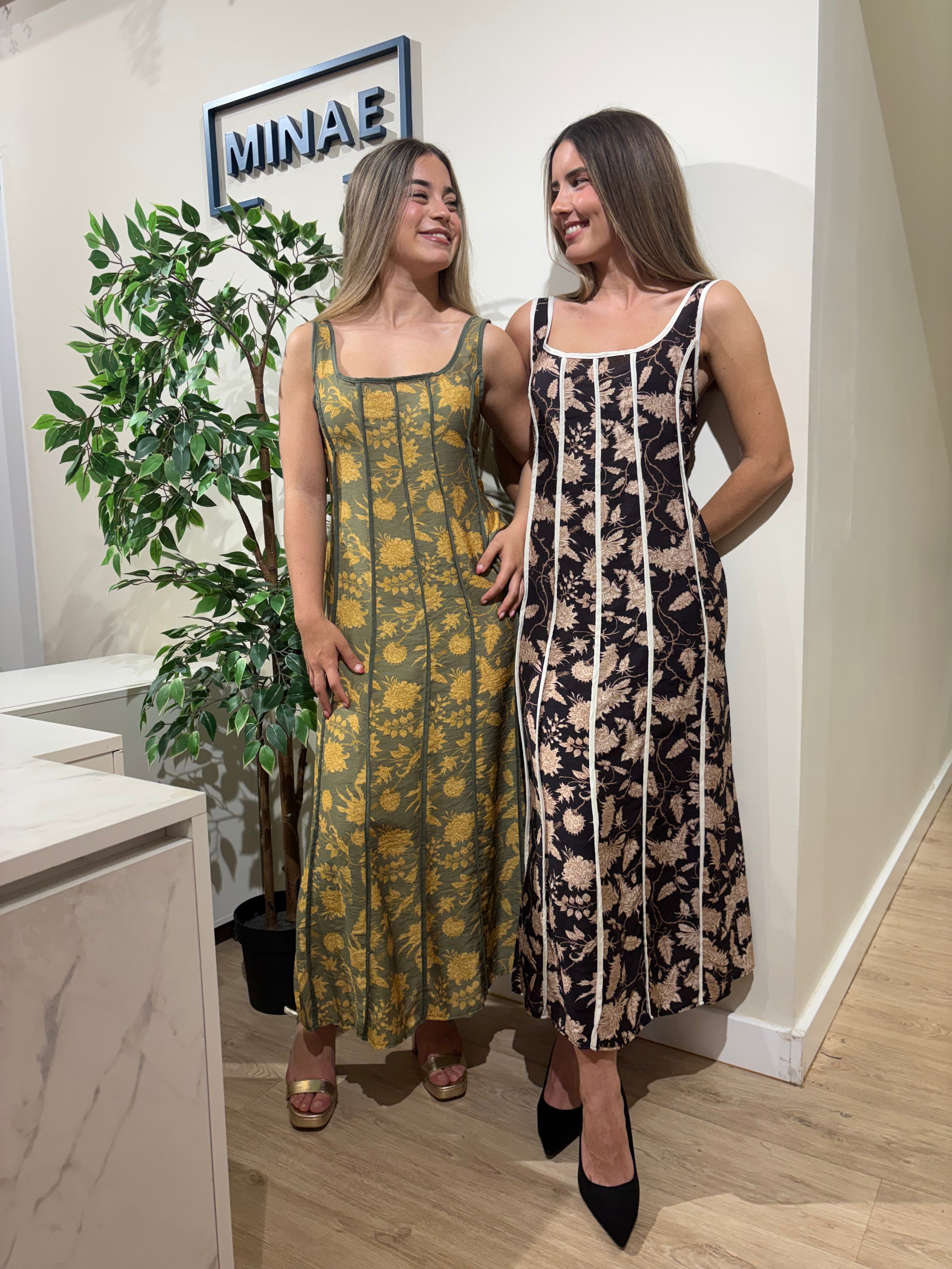 Vestido Anne caqui