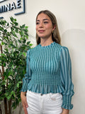 Camiseta Merienne rayas azules