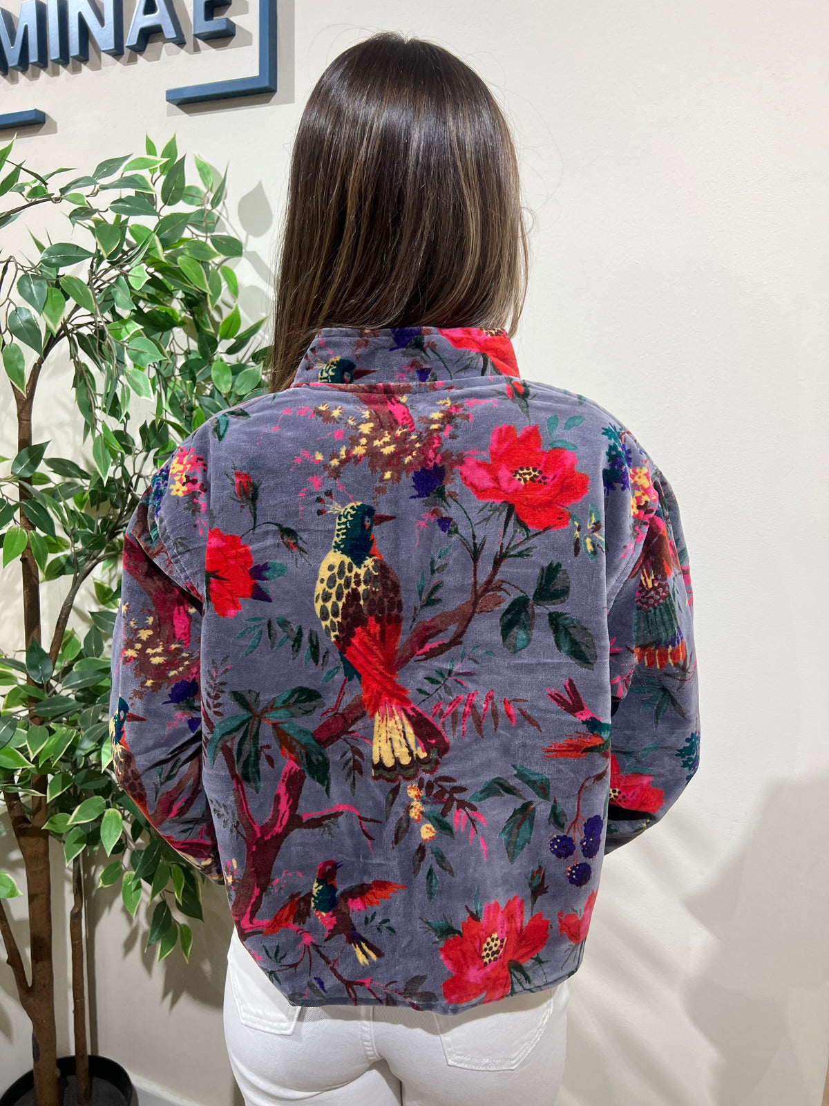 Chaqueta reversible Priyanka gris