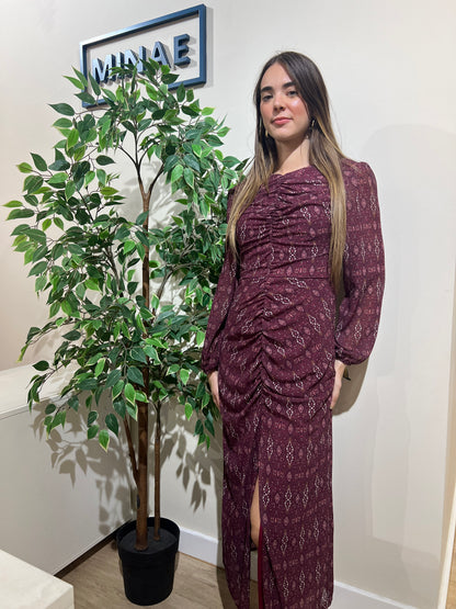 Vestido Beth granate