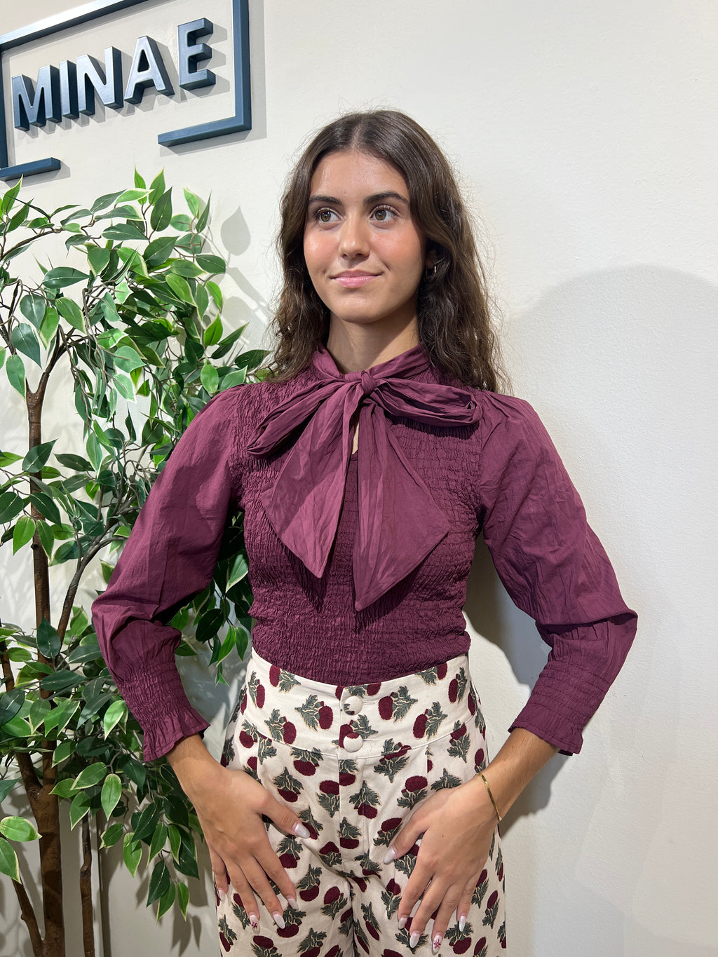 Blusa Cloe berenjena