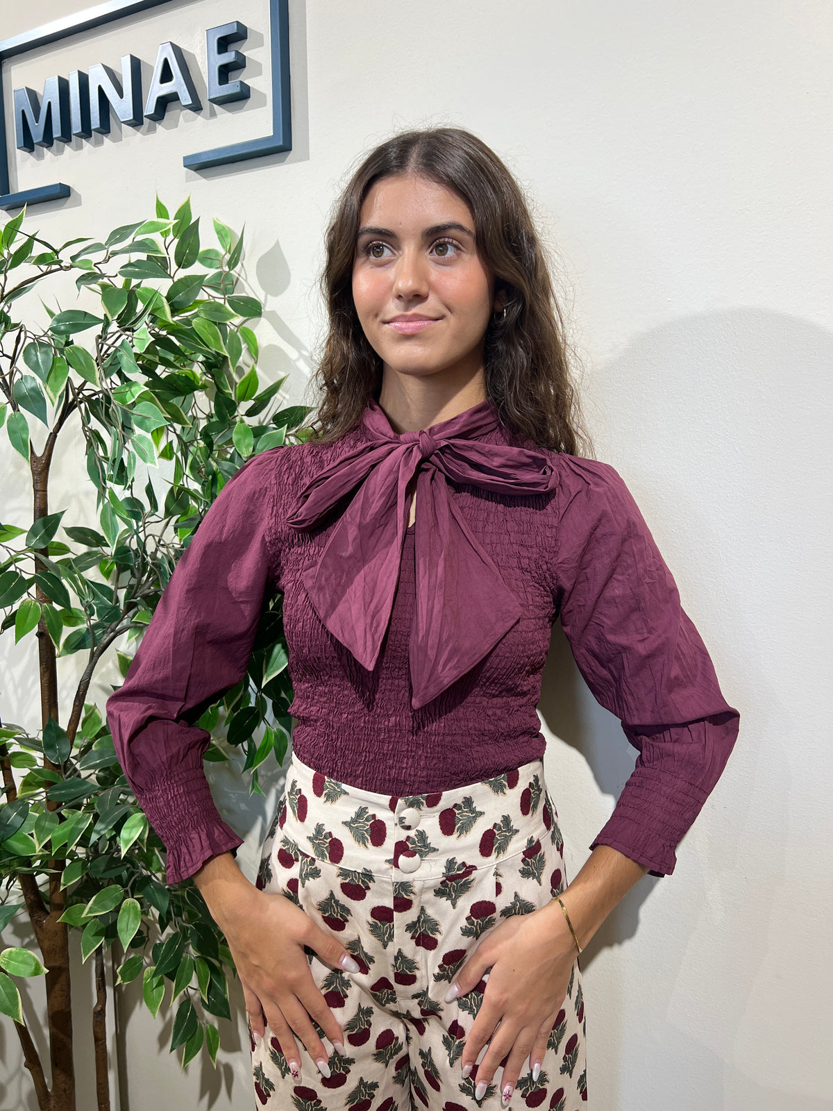 Blusa Cloe berenjena