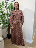 Conjunto Alma morado y marrón