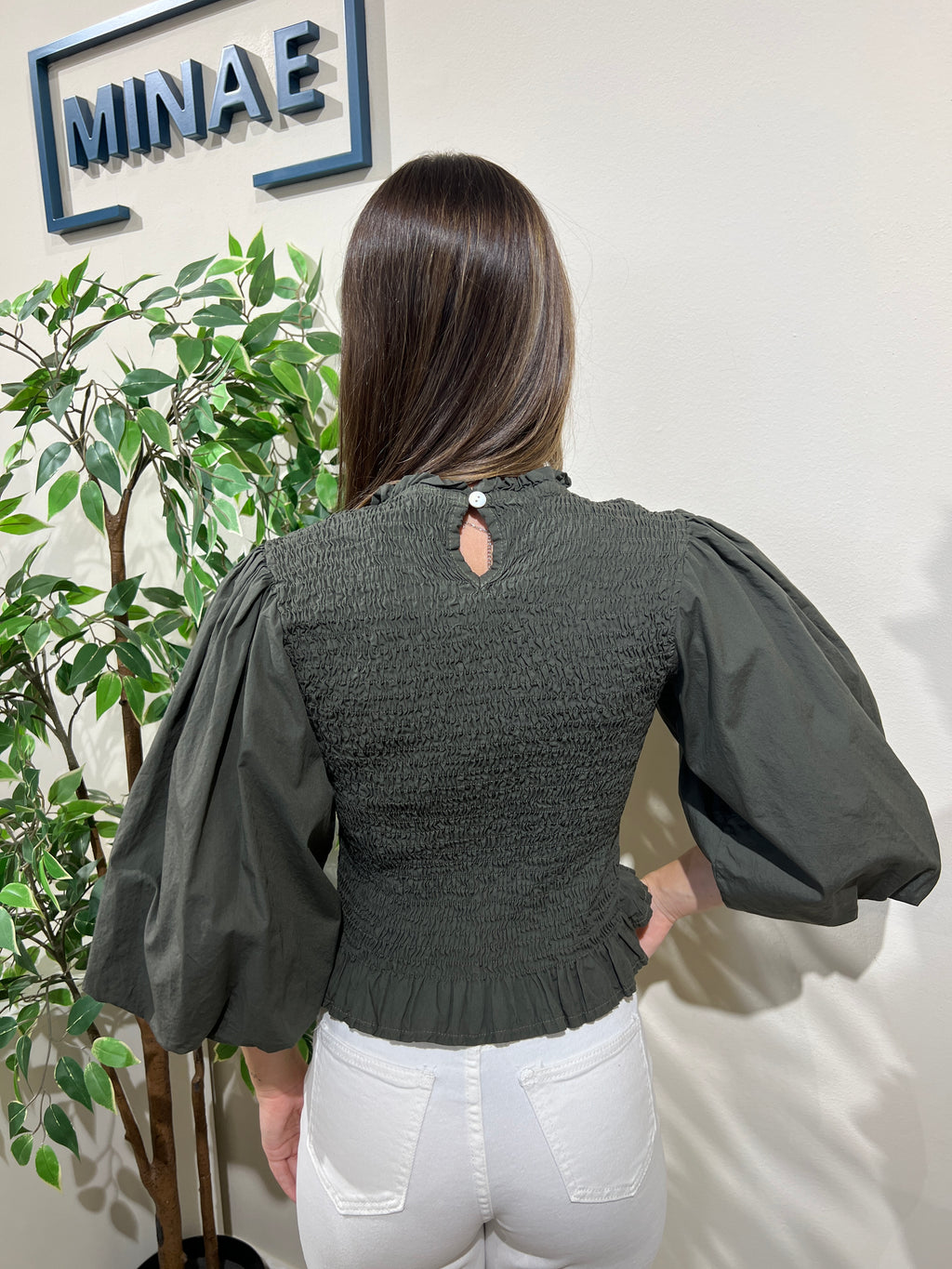 Blusa Camila caqui