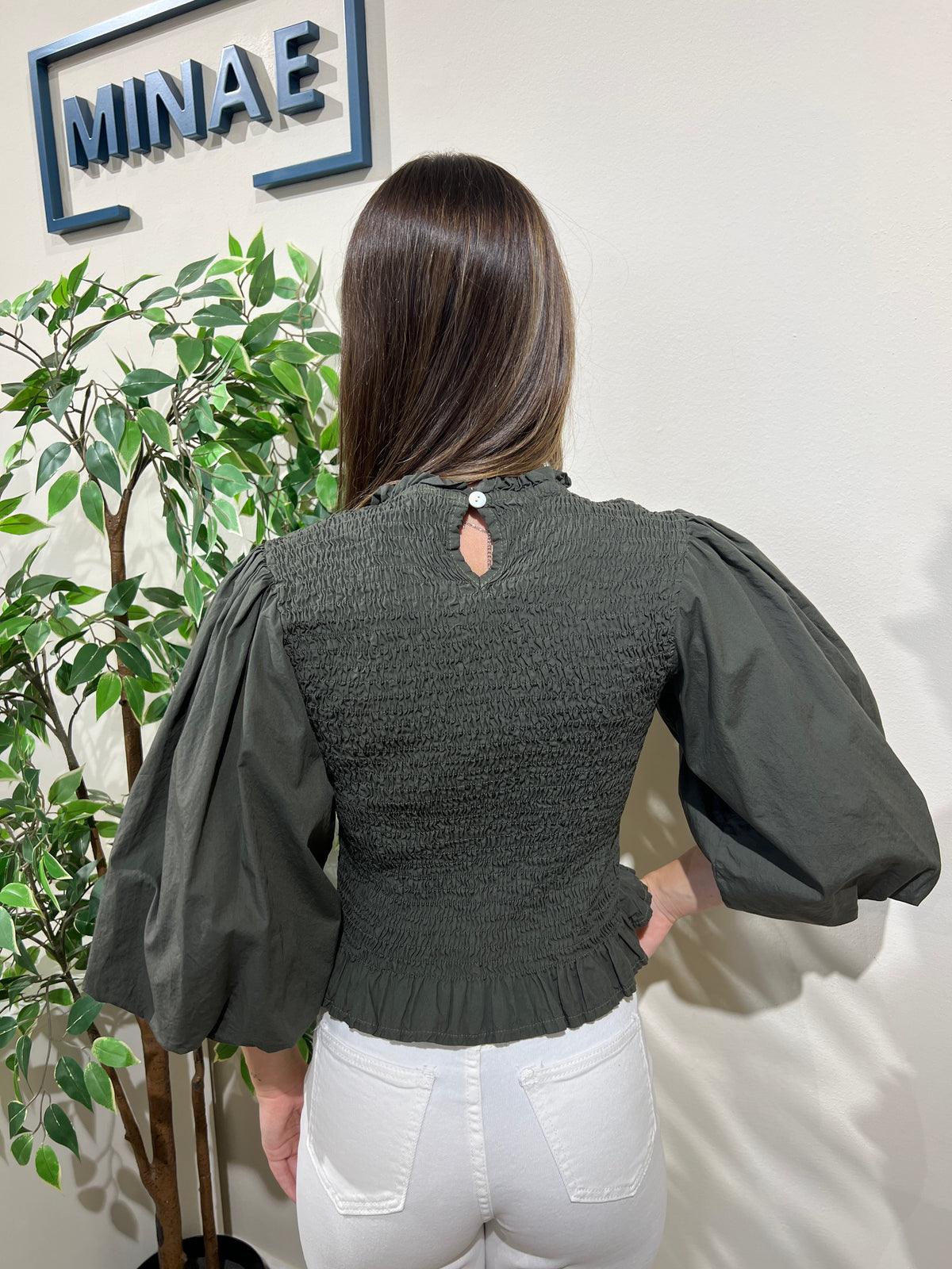 Blusa Camila caqui