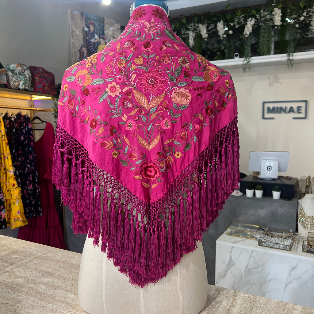 Mantón espejo buganvilla