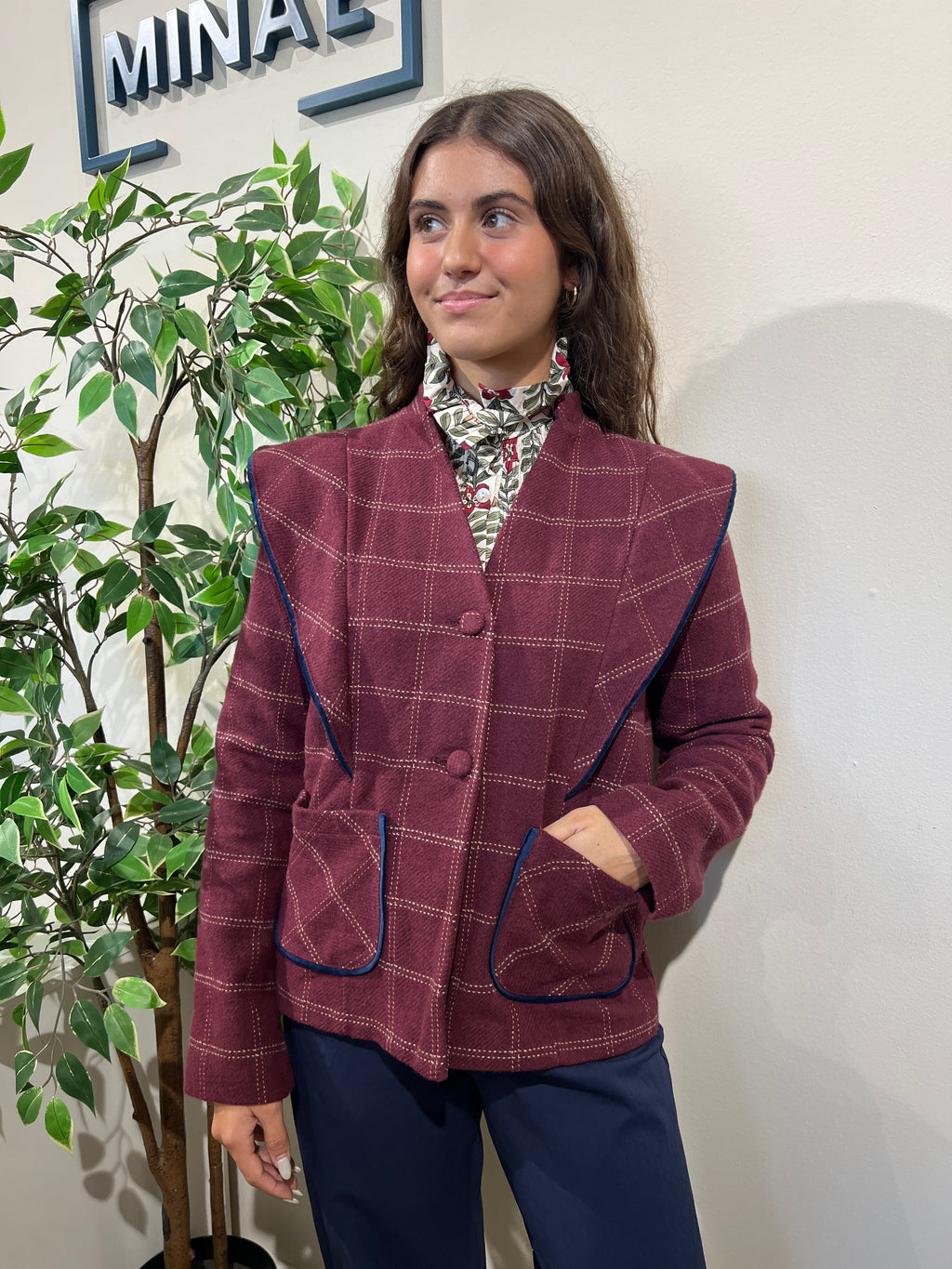 Chaqueta Beatriz granate