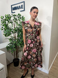 Vestido Eira marrón
