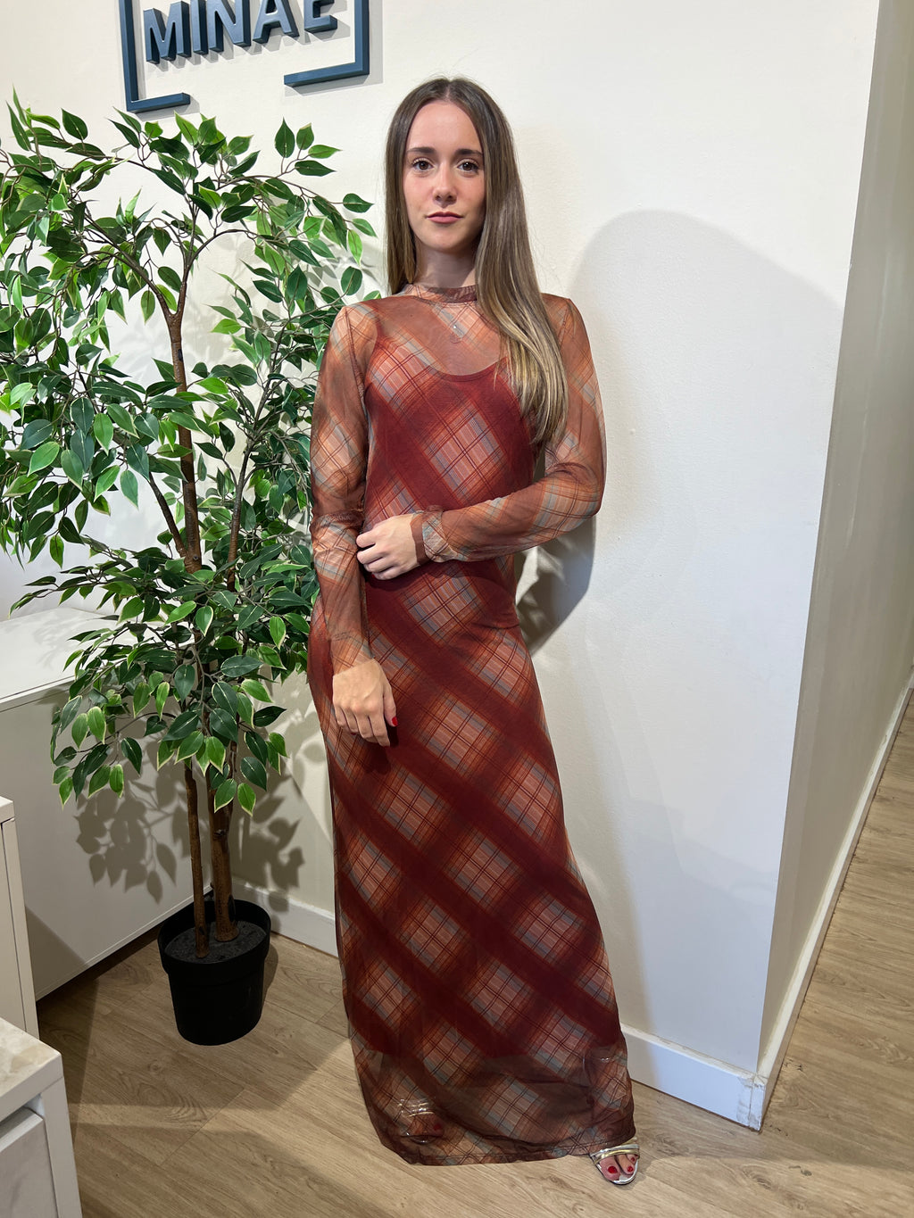 Vestido Hache marrón