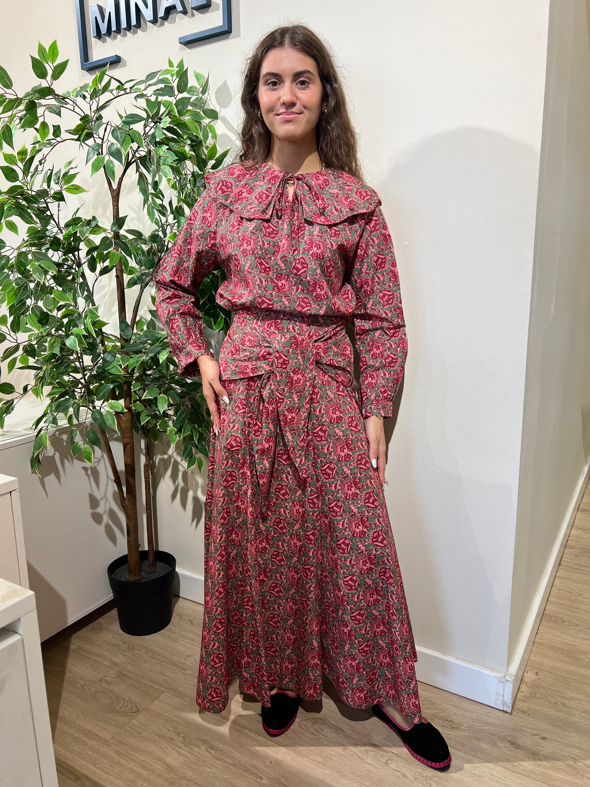 Conjunto Alma verde y rosa